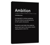 Toile murale de motivation - Affiche de réussite - Peinture inspirante - Images inspirantes de citations d'entrepreneur - Décoration pour la maison et le bureau - Encadrée et prête à être accrochée -