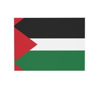 Toile murale décorative avec motif drapeau de l'État de Palestine 30,5 x 40,6 cm