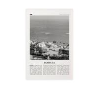 Toile murale décorative esthétique pour chambre à coucher, bureau - Bermudes noir et blanc, Hamilton, territoire britannique d'outre-mer - 60 x 90 cm