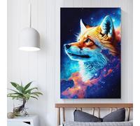 Toile murale Fantasy Fox3 pour chambre à coucher, décoration de salon, pour adolescentes, 60 x 90 cm