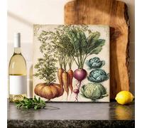 Toile murale - Impressions sur toile de citrouille, chou, carotte, vert automne, 30,5 x 30,5 cm - Affiches d'œuvres d'art pour décoration murale d'intérieur, chambre à coucher, salon, restaurant