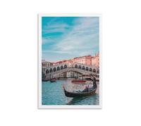 Toile murale - Impressions sur toile de peintures à thème Grand Canal de Venise, Italie, voyage, chambre à coucher, salle de bain, bureau - 40 x 60 cm