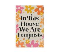 Toile murale imprimable féministe In This House We Are Feminists Feminism Art Print Women Empowerment Gift For Her Feminist Decor Canvas Poster Wall Art Print Picture Peintures pour le salon