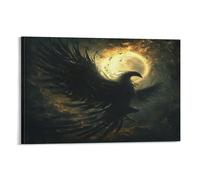 Toile murale motif phénix sombre pour chambre à coucher, pour adolescentes, femmes, salon, décoration, 20 x 30 cm