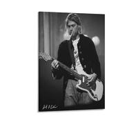 Toile murale - Poster du grand auteur-compositeur, guitariste et chanteur Kurt Cobain (2) - Peintures de décoration d'intérieur pour la maison, la chambre à coucher - Cadre - 50,8 x 76,2 cm