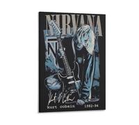 Toile murale - Poster du grand auteur-compositeur, guitariste et chanteur Kurt Cobain (3) - Peintures de décoration d'intérieur pour la maison, la chambre à coucher - Cadre - 61 x 91,4 cm