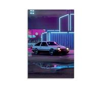 Toile murale Toyota AE86 pour chambre à coucher, salle à manger et salon. Belle œuvre d'art est un excellent cadeau pour des amis. Style sans cadre 20 x 30 cm