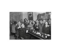 Toile murale vintage Prohibition Repeal 1933 Speakeasy - Affiche d'œuvre d'art pour salon, chambre à coucher, salle de bain, bureau - 50 x 75 cm