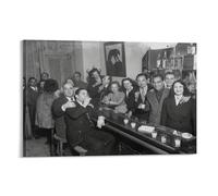 Toile murale vintage Prohibition Repeal 1933 Speakeasy - Affiche d'œuvre d'art pour salon, chambre à coucher, salle de bain, bureau - 30 x 45 cm