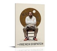 Toile murale vintage The French Drama Dispatch Anthologie Comédie Film Art mural Salon Famille Chambre à coucher Musique Affiche de film de dessin animé 30 x 45 cm Style cadre