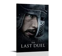 Toile murale vintage « The Last Duel » - Art mural - Décoration murale moderne pour chambre à coucher - 30 x 45 cm - Cadre