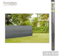 Toile occultant ""Mon Jardin"" - Gris anthracite - l 1,5 x L 10 m