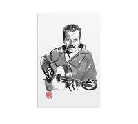 Toile Oeuvre Peinture 50 * 70cm Senza Cornice Georges Brassens Poster Decorazione Soggiorno Camera da letto Pittura