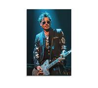 Toile Oeuvre Peinture 50 * 70cm Senza Cornice Johnny Depp Rock American Actor Poster Arredamento Casa Decorativo Soggiorno Camera da letto