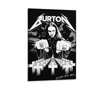 Toile Oeuvre Peinture 50 * 70cm Senza Cornice Poster musicale Cliff Burton Art Soggiorno camera da letto Decorazione domestica