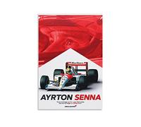 Toile Oeuvre Peinture 60 * 90cm Senza Cornice Ayrton Senna Formula 1 Racer Art Print Vintage Poster Pittura decorativa retrò per la casa camera da letto Soggiorno