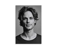 Toile Oeuvre Peinture Matthew Gray Gubler Poster Stampa in bianco e nero Regali Camera da letto Living Decor Casa moderna 60 * 80cm Senza Cornice