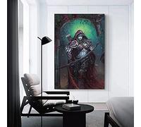 Toile Oeuvre Peinture sans Cadre Lady Sylvanas Windrunner World of Warcraft Affiche Salon Chambre Peinture Oeuvre 60x90cm