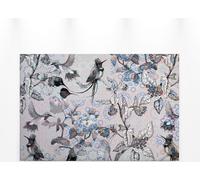 Toile Oiseaux Fleurs Gris Blanc 90x60 DD120355 Toile sur châssis