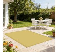 Toile Ombrage 1.6 x 3.3 m Imperméable Protection UV 98% Toile Ombrage Exterieur avec Oeillets et Cordons pour Patio Terrasse Jardin Balcon Extérieur, Couleur Crème