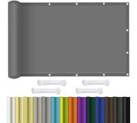 Toile Ombrage 1.6 x 4.1 m Bloquer Les Rayons UV, 95% Taux D'Ombrage, Multi Couleur, Facile à Plier, Protection Solaire Voile D’Ombrage avec Corde pour Jardin Terrasse, Gris Clair