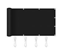 Toile Ombrage 100 x 170 cm Résistant à l'eau, Protection Solaire Voile d'ombrage Imperméable avec Œillets pour Patio Jardin, Terrasse, Extérieur, Balcon, Noir