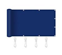 Toile Ombrage 130 x 260 cm Résistant à l'eau, Protection Solaire Voile d'ombrage Imperméable avec Œillets pour Patio Jardin, Terrasse, Extérieur, Balcon, Bleu Foncé