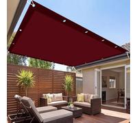 Toile Ombrage 165 x 385 cm Multi Couleur et Taille Rectangulaire Imperméable Toile d'ombrage Imperméable Protection UV pour Jardin Extérieur Terrasse Cour, Vin Rouge