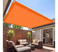 Toile Ombrage 190 x 375 cm Multi Couleur et Taille Rectangulaire Imperméable Toile d'ombrage Imperméable Protection UV pour Jardin Extérieur Terrasse Cour, Orange