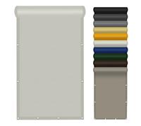 Toile Ombrage 190 x 380 cm Imperméable, Protection Rayons UV Voile d'ombrage Rectangulaire avec Cordes de Fixation pour Balcon, Serre, Plantes, Terrasse, Clapier, Piscine, Blanc cassé