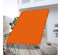 Toile Ombrage 2.6 x 4 m Résistant Aux Intempéries Voile Ombrage avec Oeillets et Cordons sans Perçage pour Extérieur Camping et Pelouse, Pergola, Orange