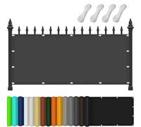 Toile Ombrage 260x300cm Ombrage, UV Protection 98%, Résistant, Ventpour à l'eau Toile d'ombrage Plusieurs Tailles et Coloris pour Jardin, Terrasse, Balcon, Extérieur, Gris Foncé