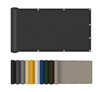 Toile Ombrage 270 x 360 cm Imperméable, Protection Rayons UV Voile d'ombrage Imperméable avec Cordes de Fixation pour Serre Jardin Pergola Pet House, Noir