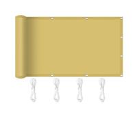 Toile Ombrage 280 x 370 cm Résistant à l'eau, Protection Solaire Voile d'ombrage Imperméable avec Œillets pour Patio Jardin, Terrasse, Extérieur, Balcon, Couleur Crème