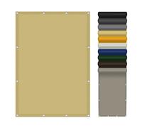 Toile Ombrage 3 x 3 m Résistant à l'eau, Protection Solaire Toile Imperméable avec Œillets pour Balcon, Serre, Plantes, Terrasse, Clapier, Piscine, Couleur Crème