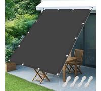 Toile Ombrage 310x320cm Ombrage, UV Protection 98%, Résistant, Ventpour Voile d'ombrage Terrasse Plusieurs Tailles et Coloris pour Jardin, Terrasse, Balcon, Extérieur, Gris Foncé