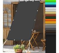 Toile Ombrage 310x380cm Imperméable, Ombrage, UV Protection 98%, Solaire Balcon Toile Plusieurs Tailles et Coloris pour Jardin, Terrasse, Balcon, Extérieur, Gris Foncé