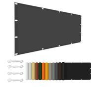 Toile Ombrage 310x380cm Ombrage, UV Protection 98%, Résistant, Ventpour Voiles Rectangulaire Bâche Plusieurs Tailles et Coloris pour Jardin, Terrasse, Balcon, Extérieur, Gris Foncé