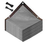 Toile Ombrage Exterieur 1-15m Voile d'ombrage 6x4 Rectangulaire, Filet D 90% UV, Protection Solaire pour Pergola, Terrasse, Serre, Poulailler, Jardin, Potager(Gris,2.0x4.5m)