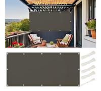 Toile Ombrage Exterieur 2.5x4 m, Multi Taille et Couleur Voiles D'ombrages Imperméable Rectangulaire UV Protection pour Patio Jardin Terrasse Balcon avec Oeillets et Cordons, Gris Foncé