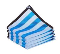 Toile Ombrage Exterieur Auvent de Jardin ombrage Bougie Camping extérieur Balcon Fenêtres Isolation Thermique Filet Pare-Soleil Piscine Filets Protection Solaire d'été(Blue White,4x5m)