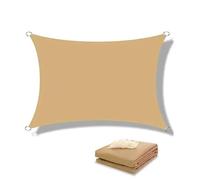Toile Ombrage Exterieur Auvents d'extérieur Voile d'ombrage imperméable for Jardin, terrasse, Voiture, auvent rectangulaire for Piscine, abri Solaire(Sand Yellow,400x500cm)