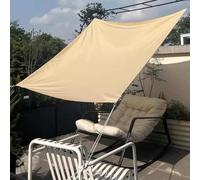 Toile Ombrage Exterieur, Avec Anneau D Et Cordons, Voile D'ombrage Rectangulaire Imperméable, Voile D Ombrage 3x4 3x3 4x6, 160g/m² Brise-Vue Extérieur, Pour Jardin Terrasse Balcon Camping(Yellow,5x5m)