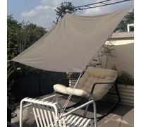 Toile Ombrage Exterieur, Avec Anneau D Et Cordons, Voile D'ombrage Rectangulaire Imperméable, Voile D Ombrage 3x4 3x3 4x6, 160g/m² Brise-Vue Extérieur, Pour Jardin Terrasse Balcon Camping(Gray,3.6x3.6
