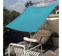 Toile Ombrage Exterieur, Avec Anneau D Et Cordons, Voile D'ombrage Rectangulaire Imperméable, Voile D Ombrage 3x4 3x3 4x6, 160g/m² Brise-Vue Extérieur, Pour Jardin Terrasse Balcon Camping(Lake Blue,2x