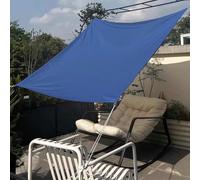 Toile Ombrage Exterieur, avec Anneau D Et Cordons, Voile D'ombrage Rectangulaire Imperméable, Voile D Ombrage 3x4 3x3 4x6, 160g/m² Brise-Vue Extérieur, pour Jardin Terrasse Balcon Camping(Blue,2x4m)