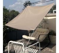 Toile Ombrage Exterieur, Avec Anneau D Et Cordons, Voile D'ombrage Rectangulaire Imperméable, Voile D Ombrage 3x4 3x3 4x6, 160g/m² Brise-Vue Extérieur, Pour Jardin Terrasse Balcon Camping(Khaki,3.6x3.