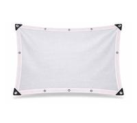 Toile Ombrage Exterieur Blanche, Voile d'ombrage Rectangulaire avec Corde, Toile Pergola 3x3 4x3 2.5x3 4x4 10x20 Bord Renforcé 6 Lignes, pour Carport Pergola Patio Jardin(1.5x2.5m)