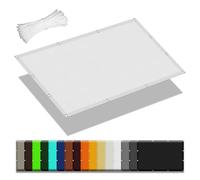Toile Ombrage Imperméable 1 x 3 m Une Protection des Rayons UV Toiles D'Ombrages UV Protection avec 4 Morceaux de Corde pour Serre/Jardin/Pergola/Patio Lawn, Blanc