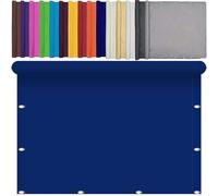 Toile Ombrage Imperméable 120 x 280 cm Toile Ombrage Auvent Résistant à La Pluie, Anti UV, Contre Le Vent avec Cordes Fixes pour Patio Terrasse Extérieur, Bleu Foncé